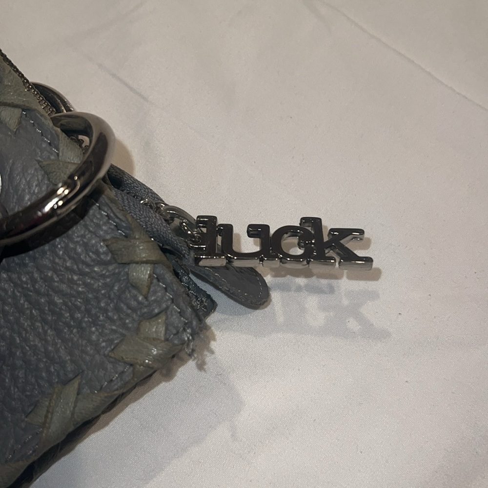 CHARM AND LUCK LEATHER HANDBAG- pink satin interior - Picture 2 of 5